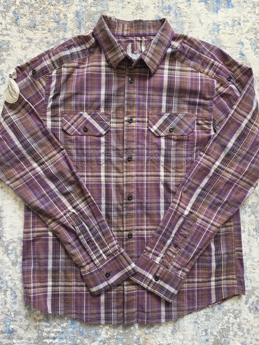 Brody Plaid Cotton Button Down XXL NWT